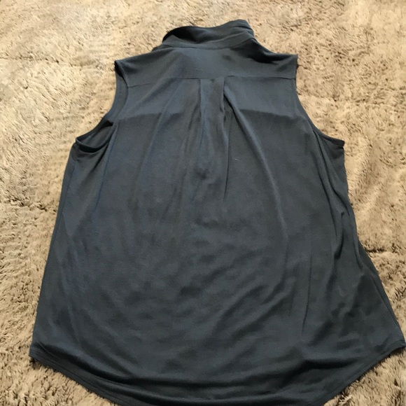 LOFT - NWOT Mixed Media Blouse - Picture 2 of 3